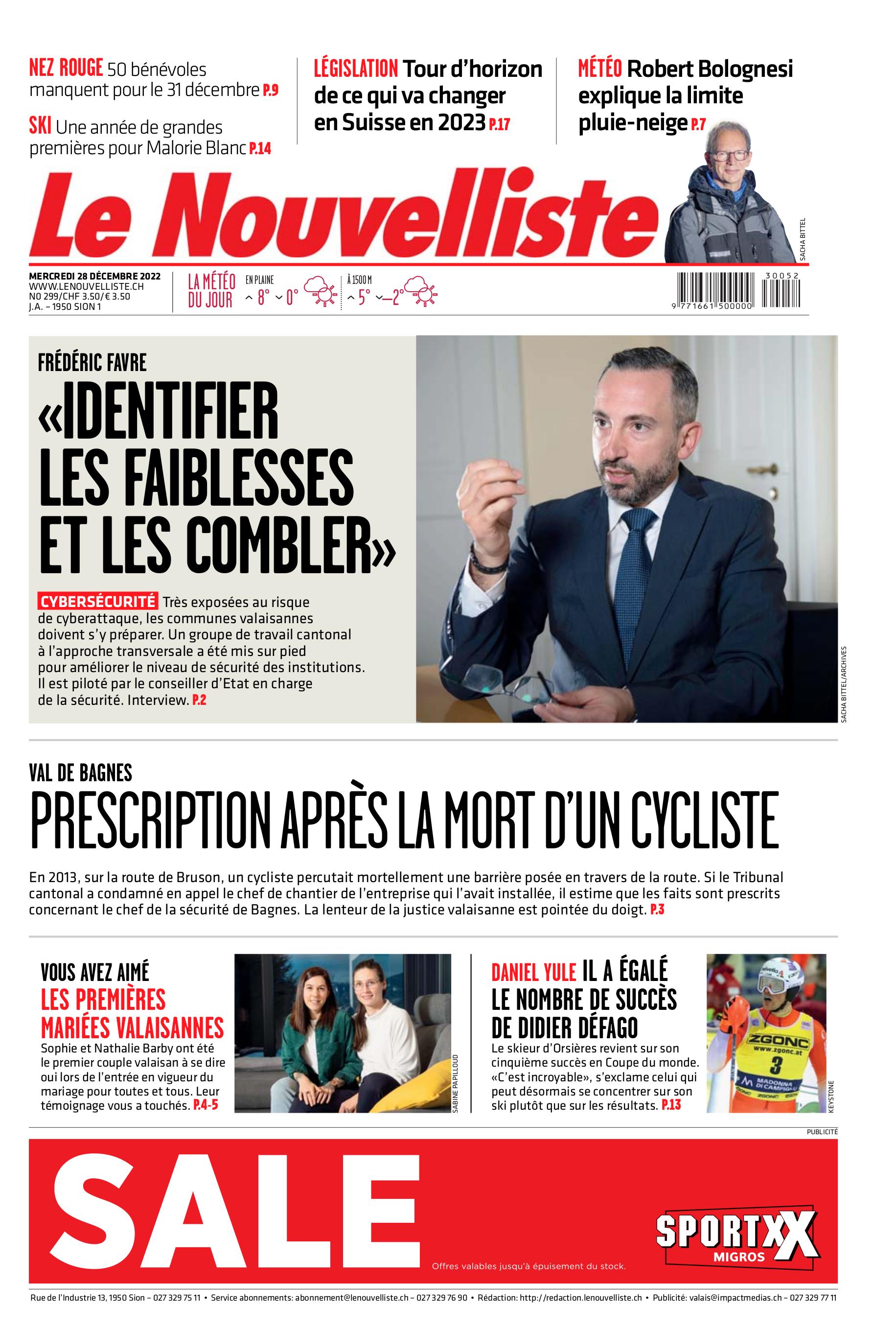 JOURNAL DIGITAL : Le Nouvelliste