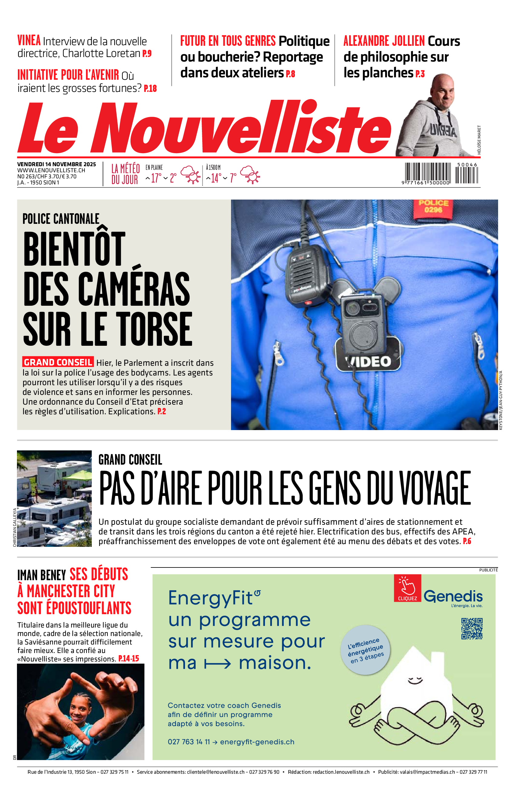  Vendredi 14 novembre 2025