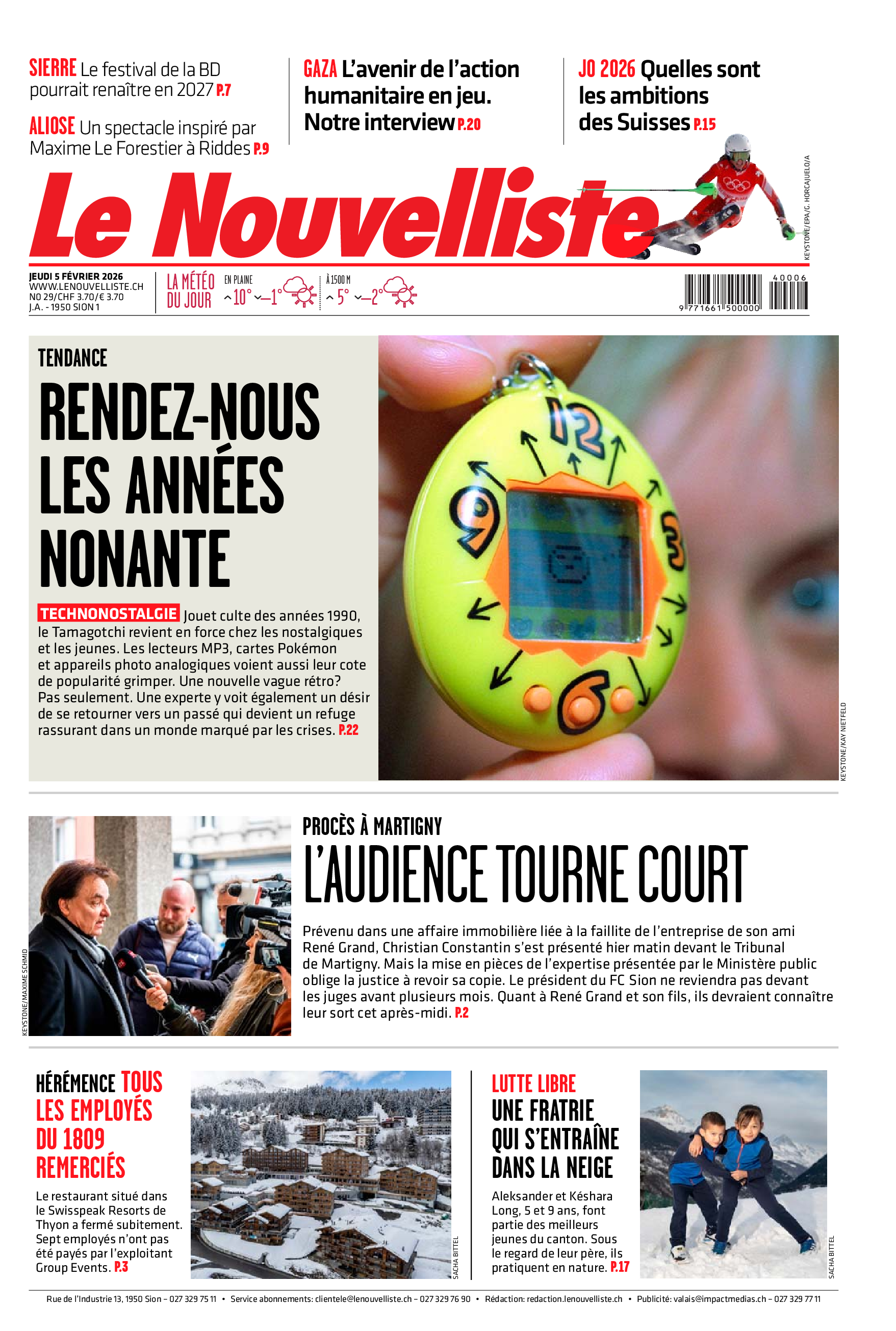  Jeudi 5 février 2026