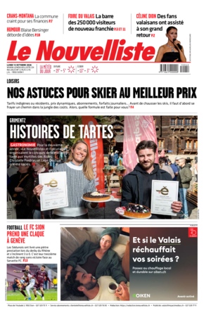  Lundi 12 octobre 2026