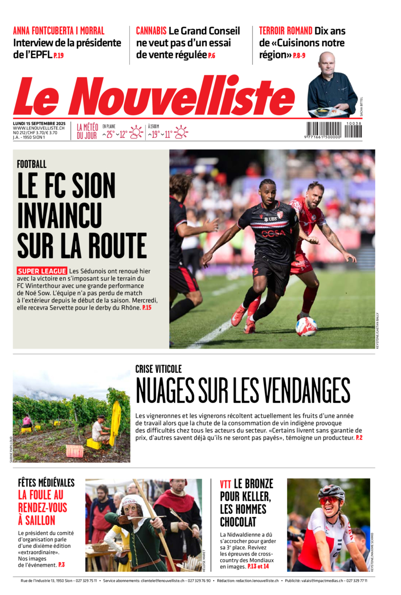 Lundi 15 septembre 2025 Lundi 15 septembre 2025