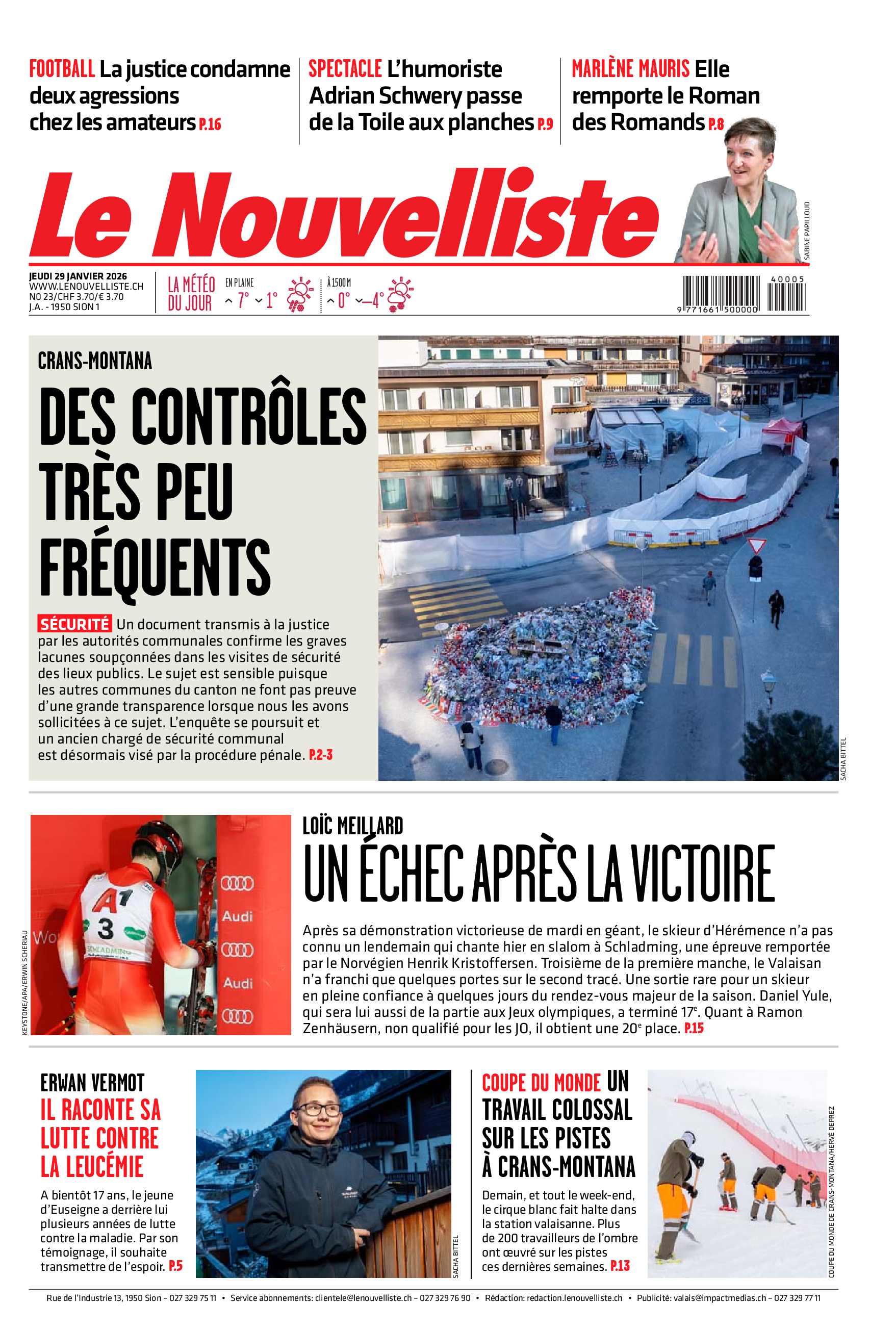  Jeudi 29 janvier 2026