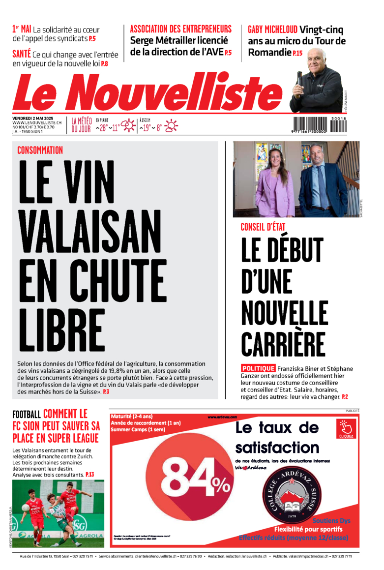 Vendredi 2 mai 2025 Vendredi 2 mai 2025