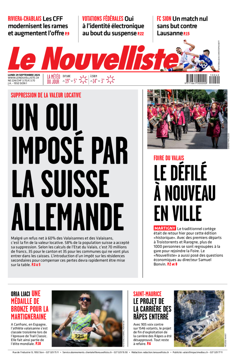 Lundi 29 septembre 2025 Lundi 29 septembre 2025