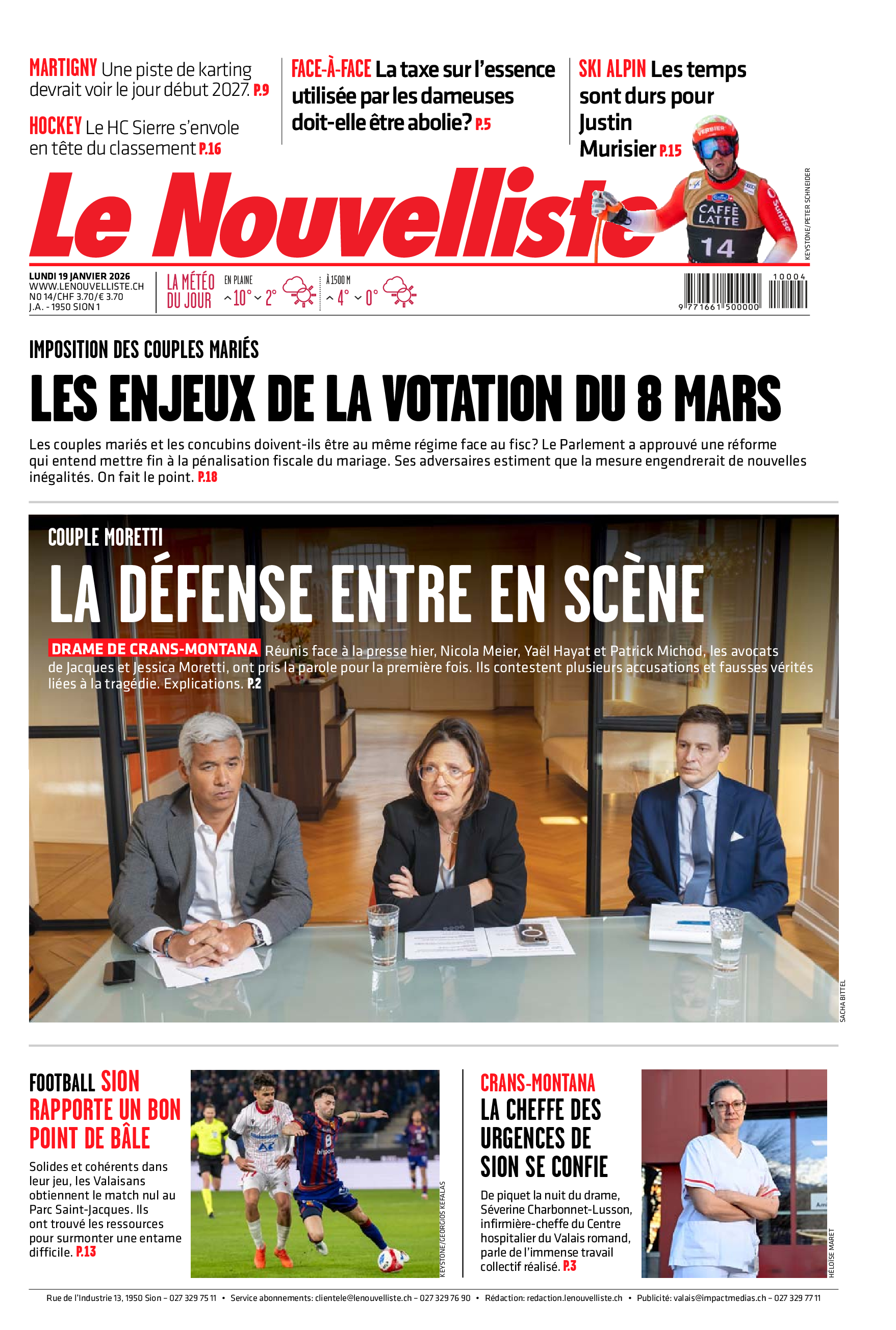  Lundi 19 janvier 2026