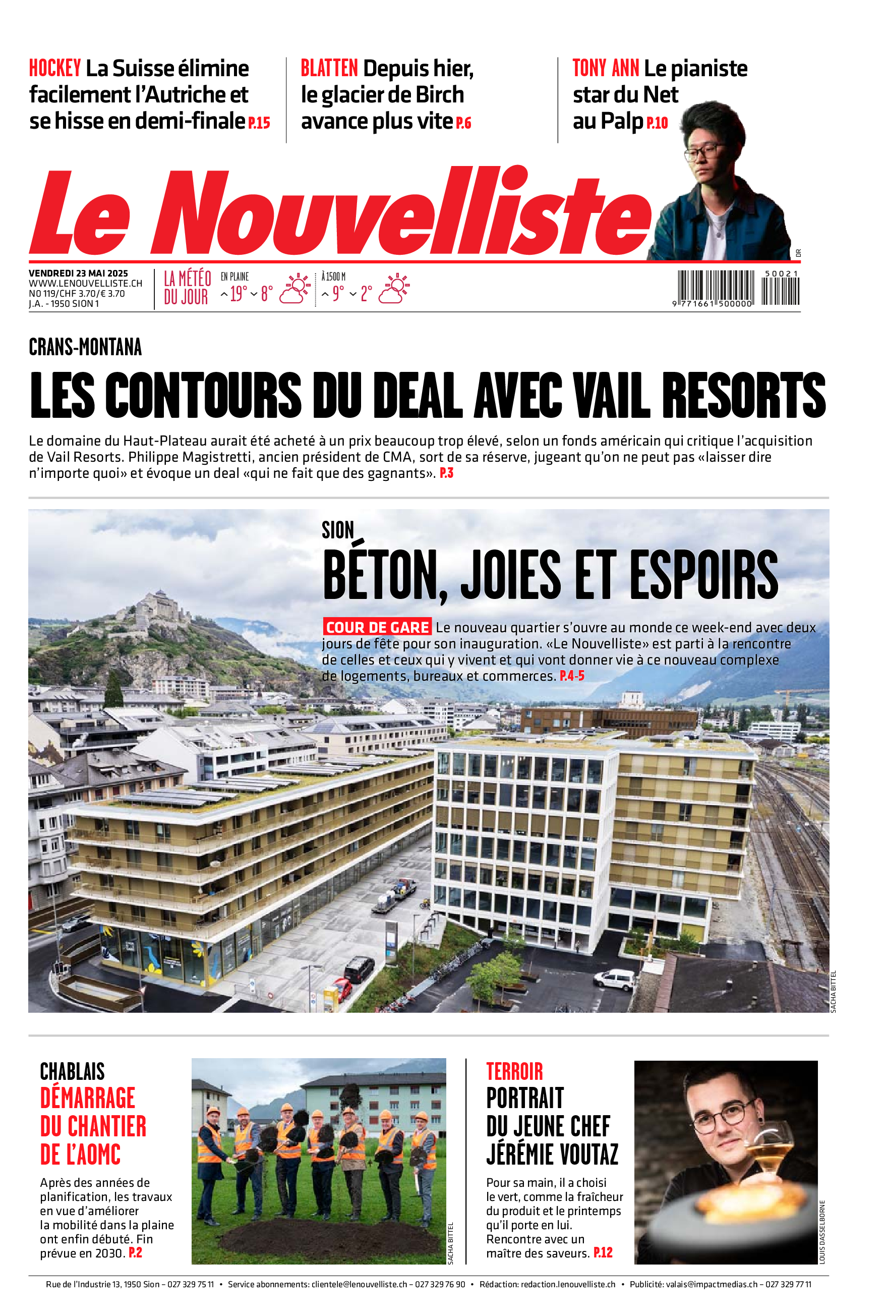 Vendredi 23 mai 2025 Vendredi 23 mai 2025