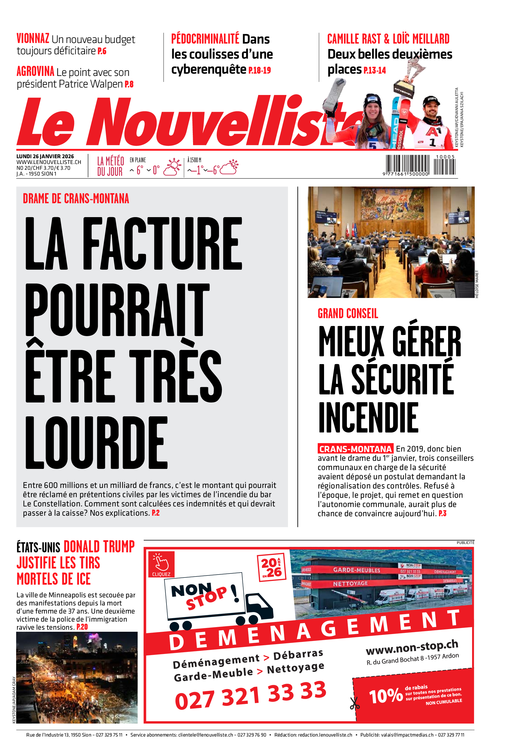  Lundi 26 janvier 2026