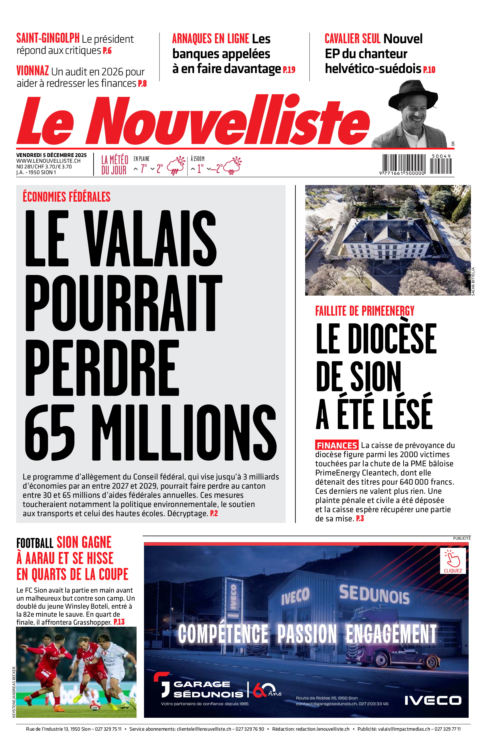  Vendredi 5 décembre 2025