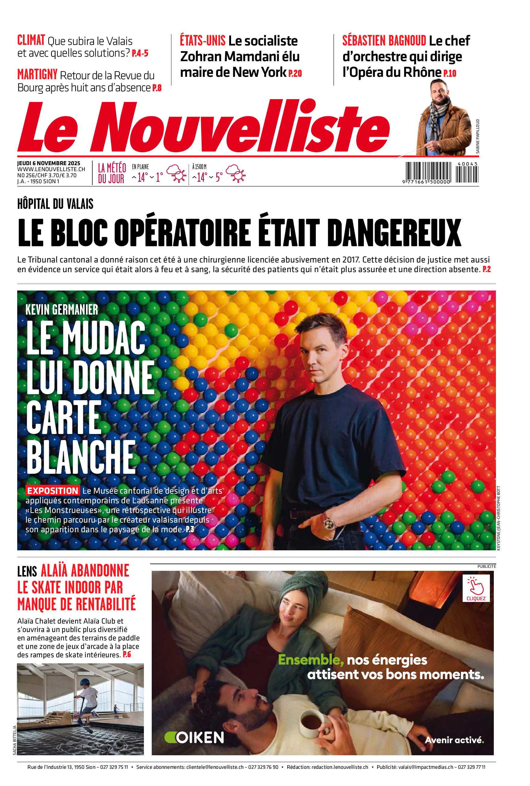  Jeudi 6 novembre 2025