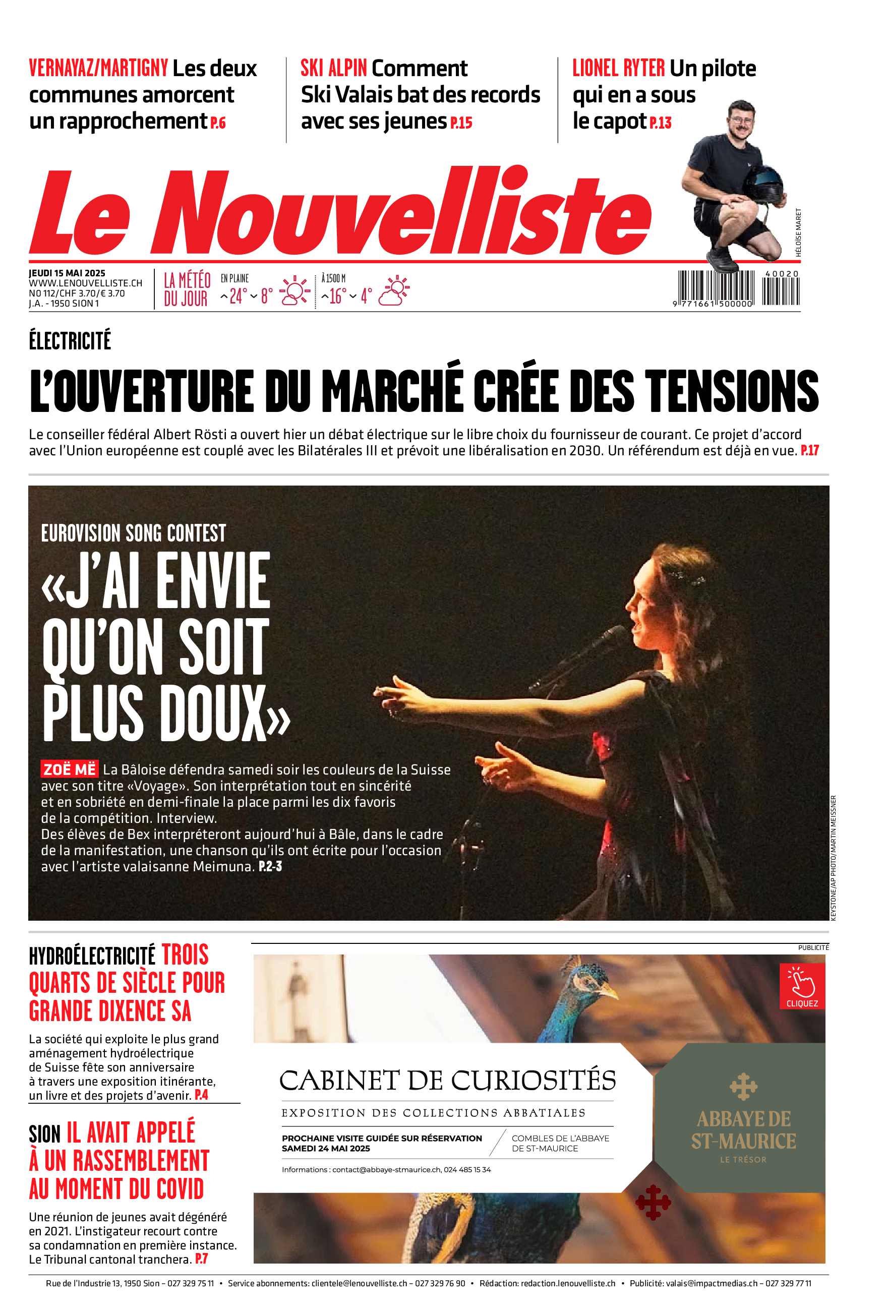 Jeudi 15 mai 2025 Jeudi 15 mai 2025