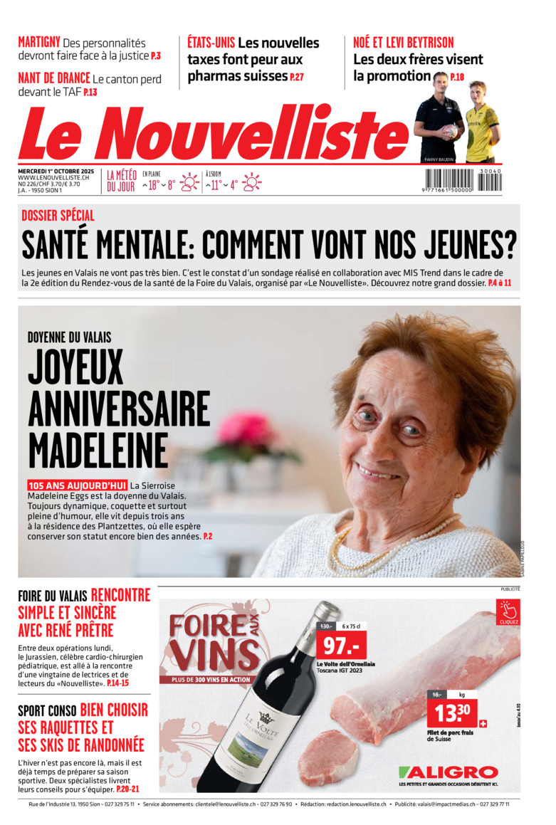Mercredi 1er octobre 2025 Mercredi 1er octobre 2025