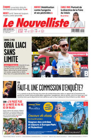  Lundi 5 octobre 2026