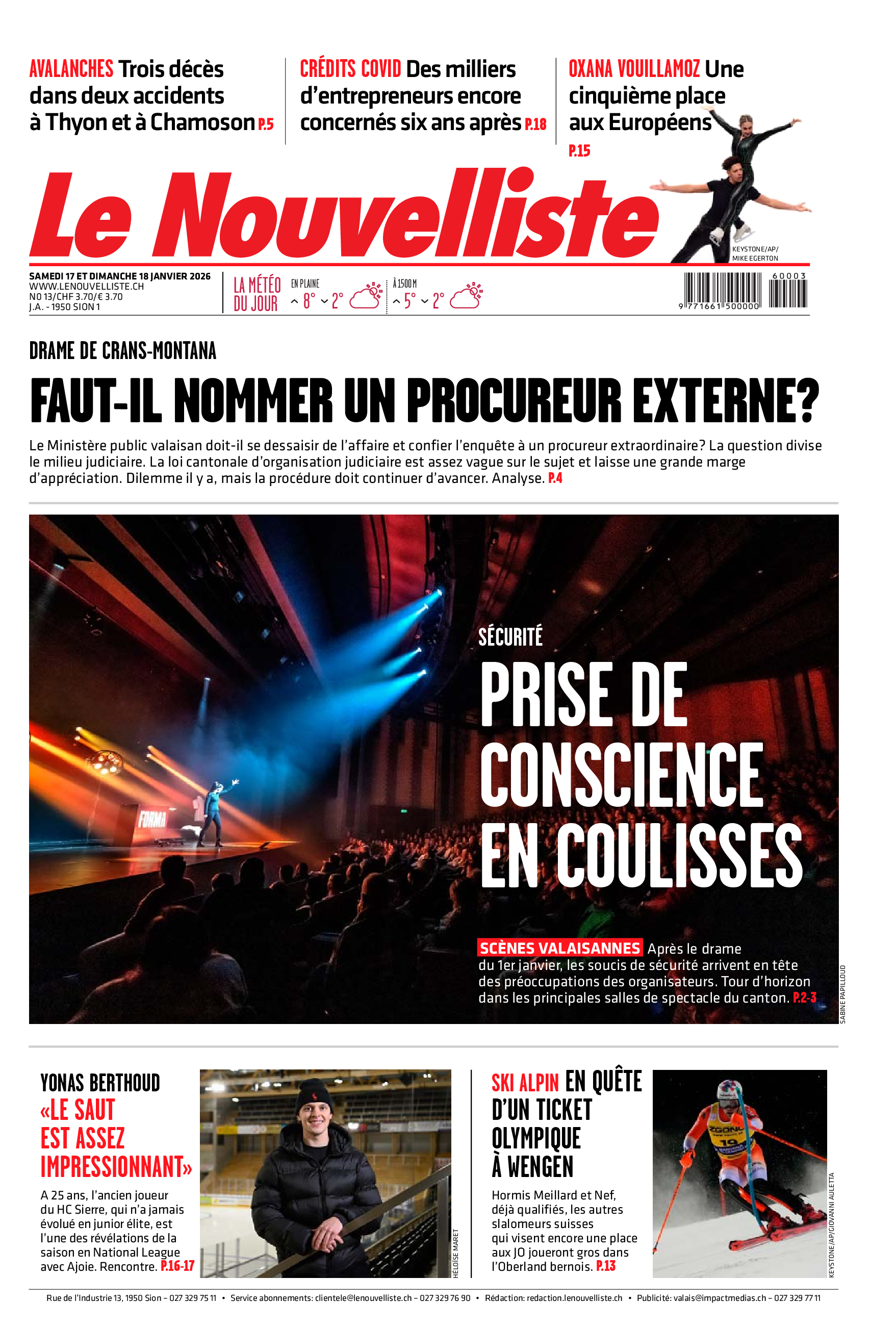  Samedi 17 janvier 2026