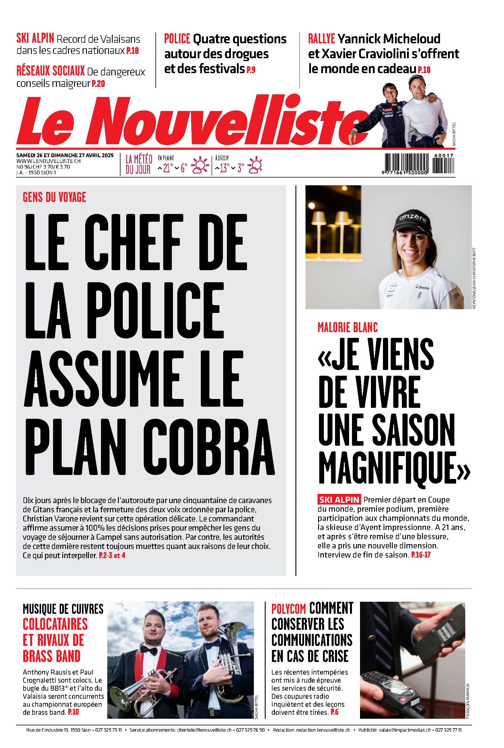 Samedi 26 avril 2025 Samedi 26 avril 2025