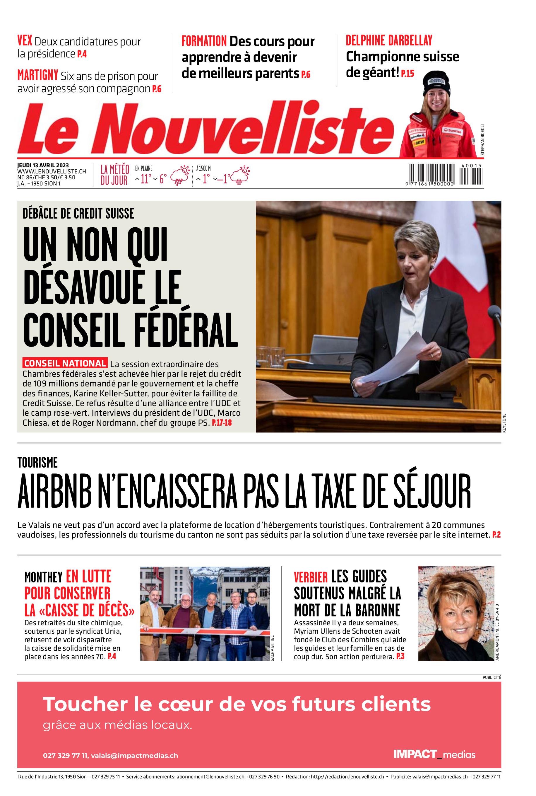 JOURNAL DIGITAL : Le Nouvelliste