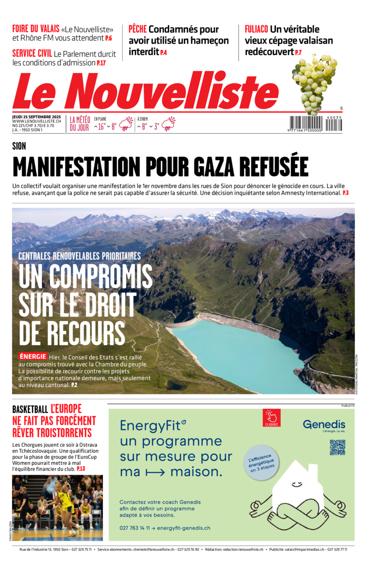 Jeudi 25 septembre 2025 Jeudi 25 septembre 2025