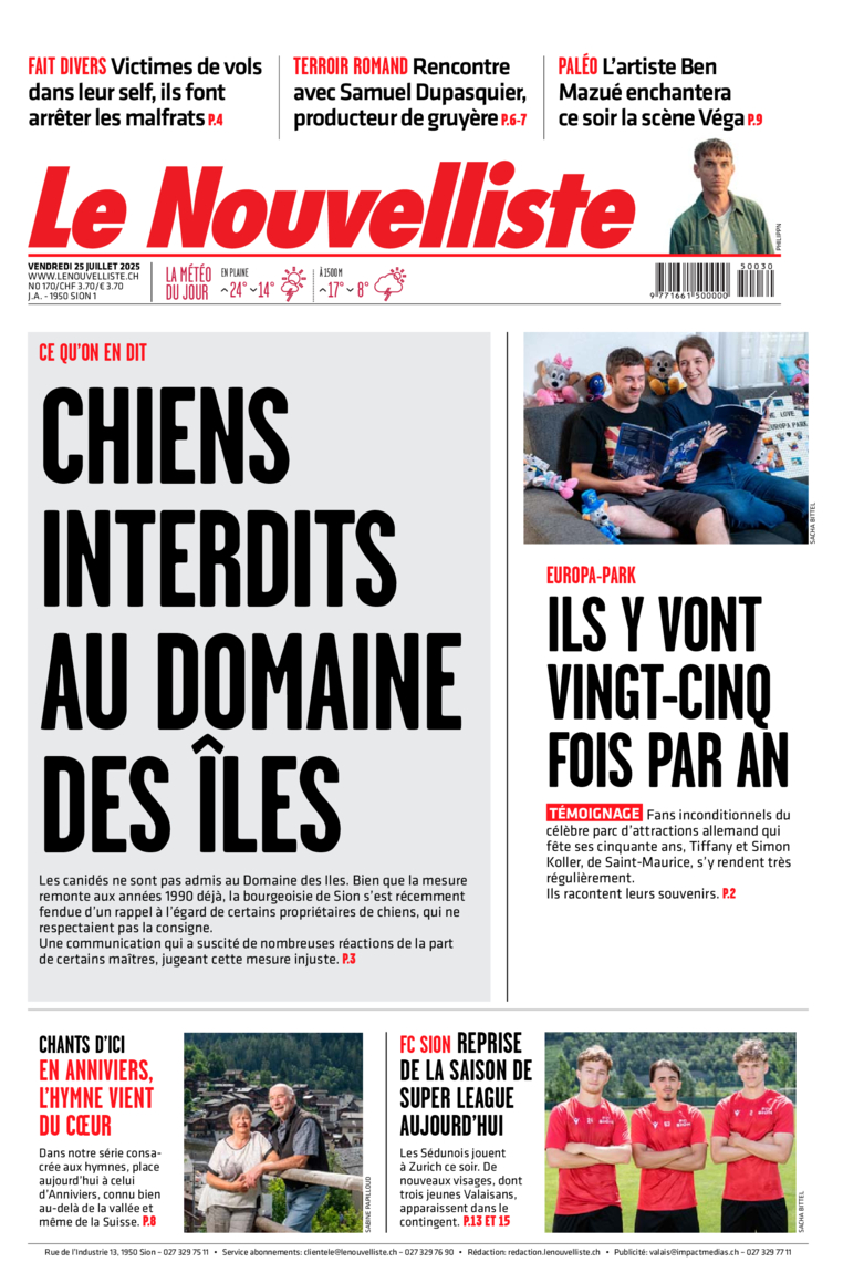 Vendredi 25 juillet 2025 Vendredi 25 juillet 2025