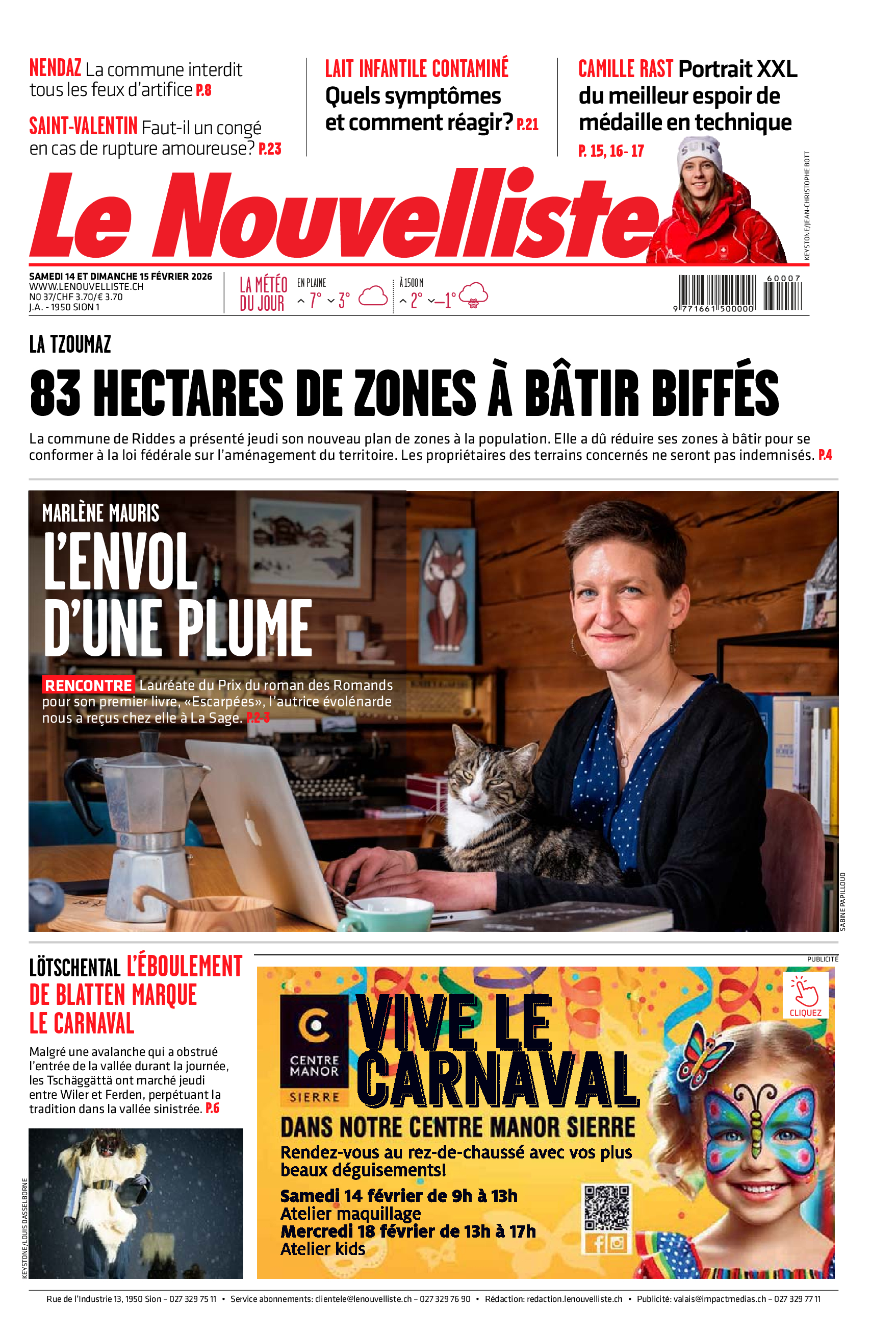  Samedi 14 février 2026