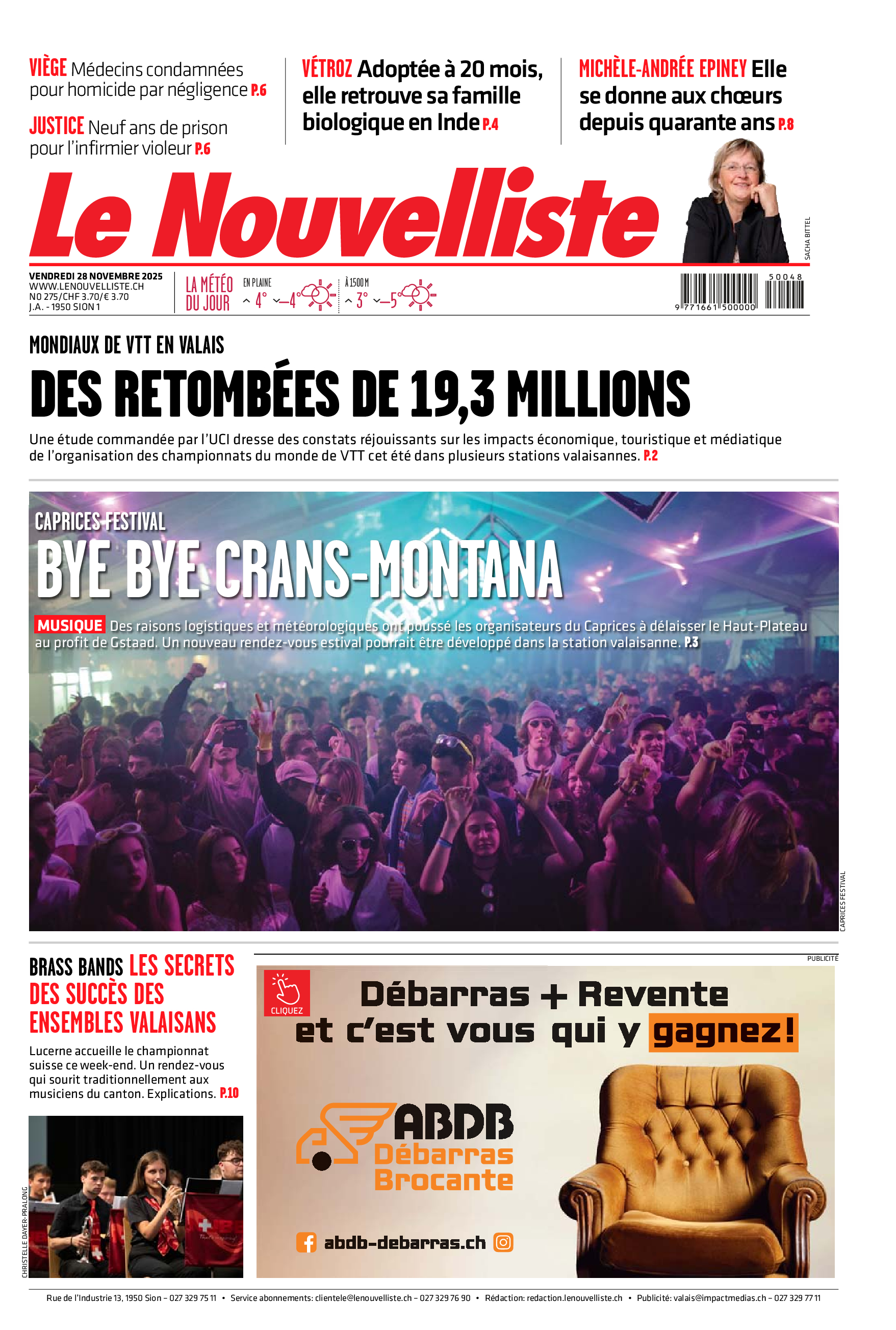  Vendredi 28 novembre 2025