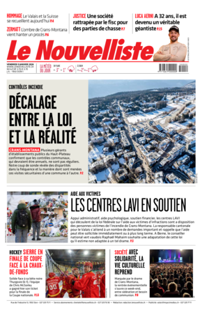 Vendredi 9 janvier 2026