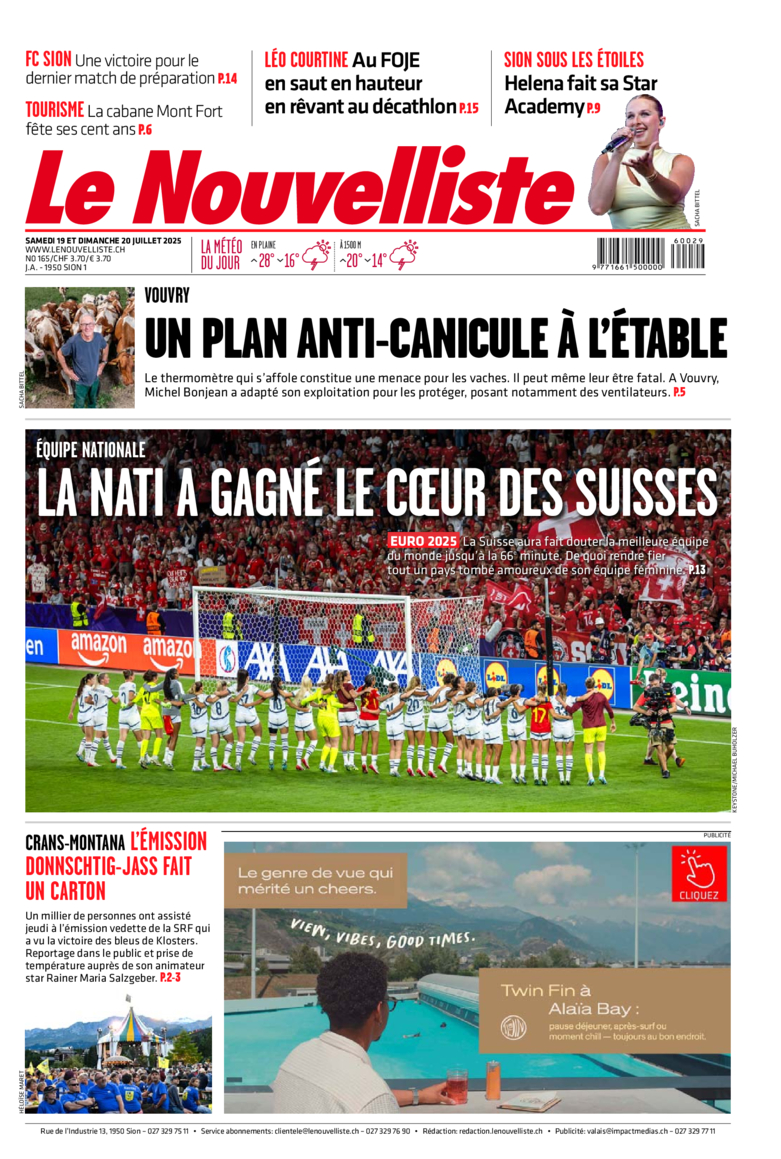 Samedi 19 juillet 2025 Samedi 19 juillet 2025