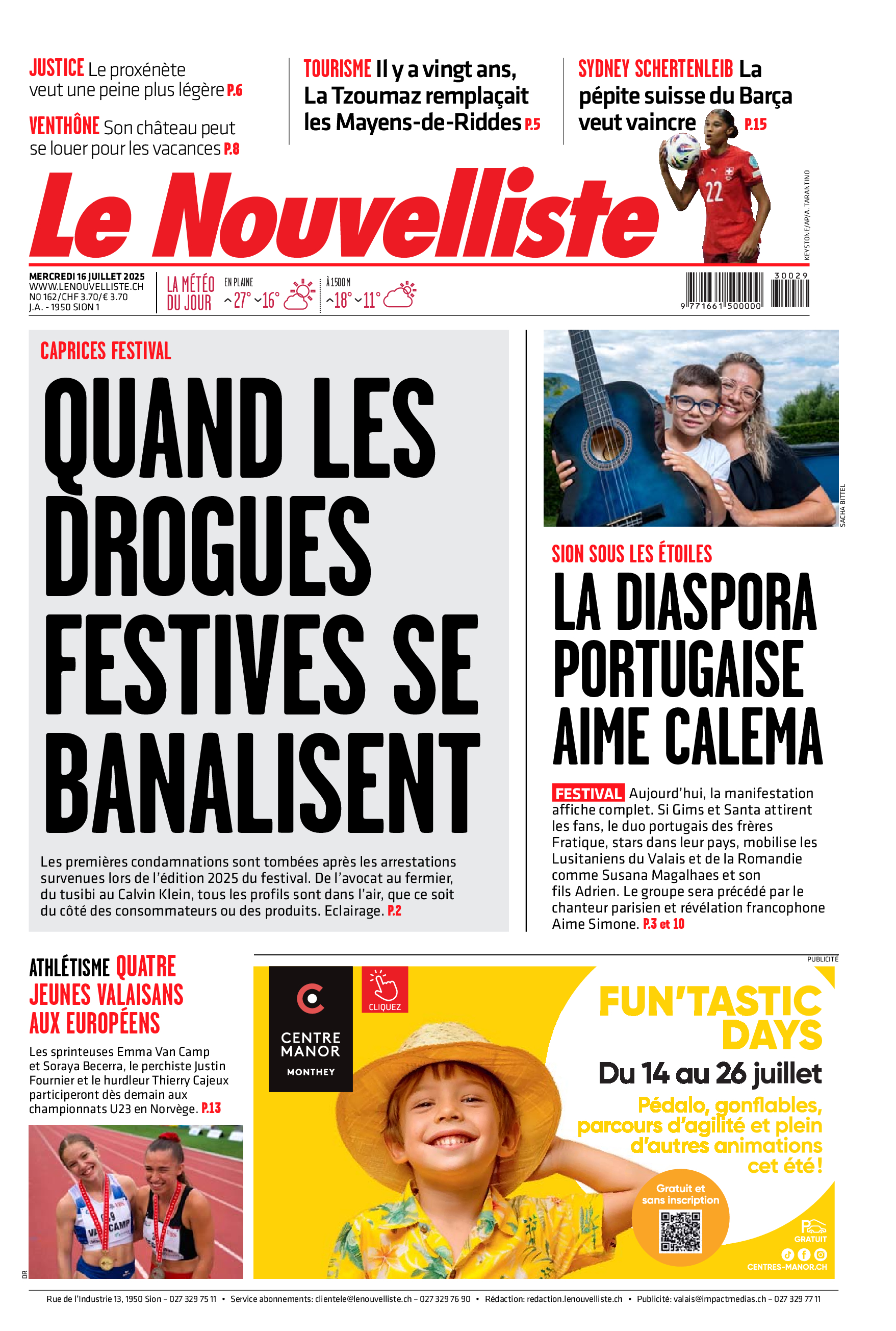 Mercredi 16 juillet 2025
