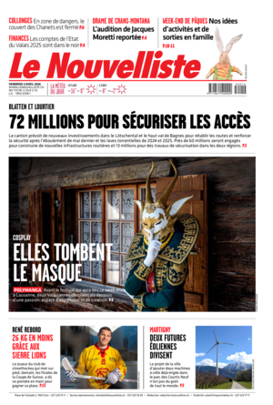 Vendredi 3 avril 2026