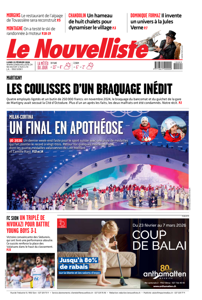 Lundi 23 février 2026