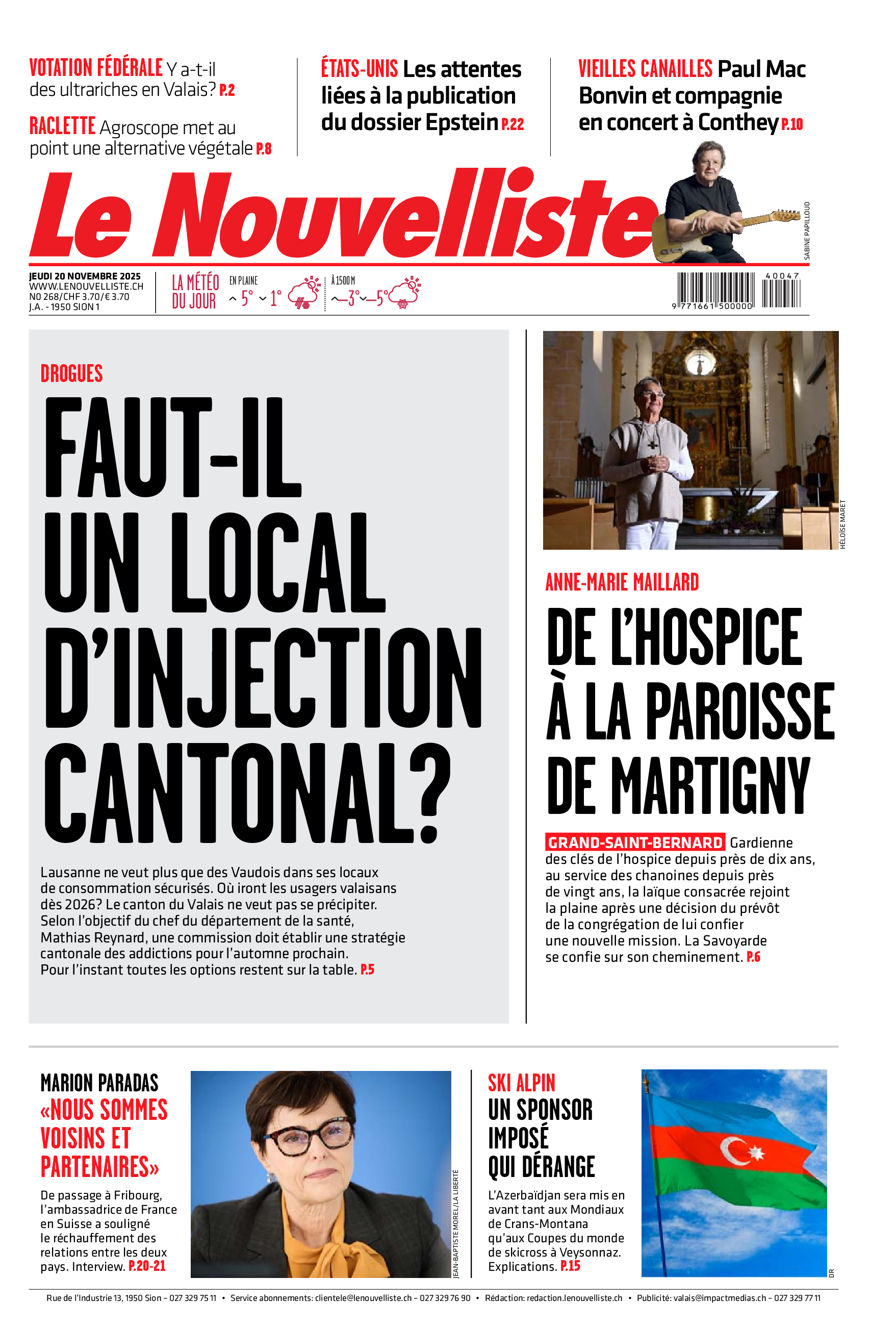  Jeudi 20 novembre 2025